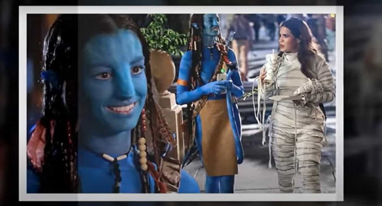 Anne Hathaway e America Ferreira no set de WeCrashed Reproducao