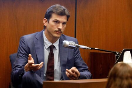 Ashton Kutcher testemunhou no julgamento de Michael Gargiulo Reproducao
