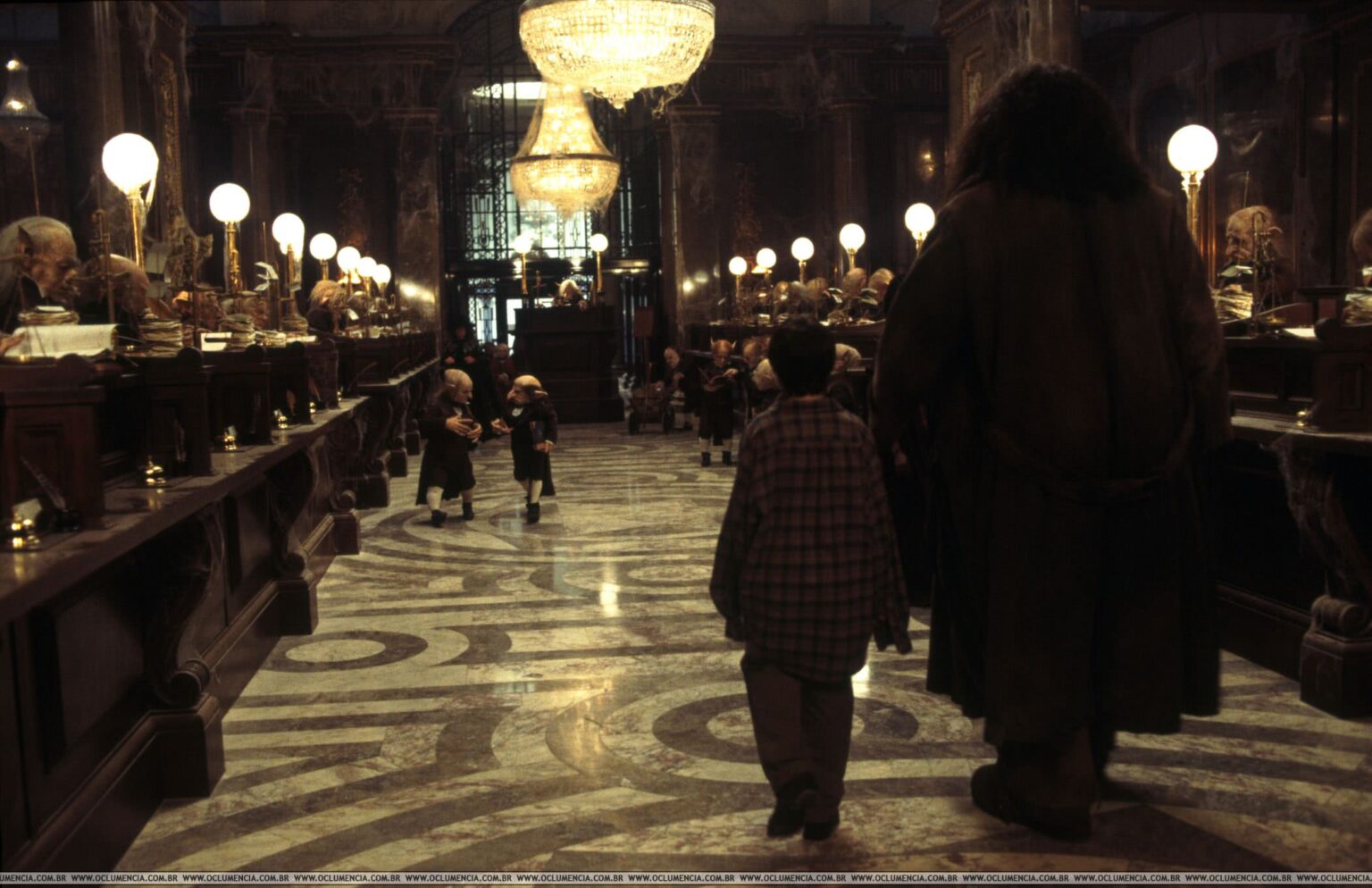 Banco Gringotes em Harry Potter e a Pedra Filosofal (Reprodução)