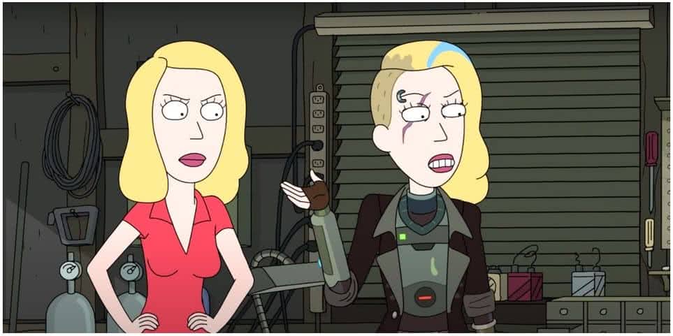Beth e Beth Clone em Rick and Morty (Reprodução)