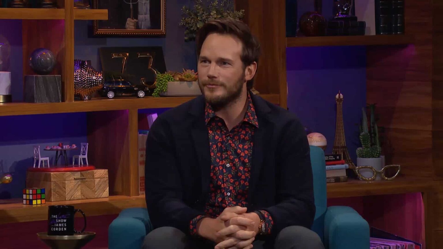 Chris Pratt em entrevista ao The Late Late Show com James Corden