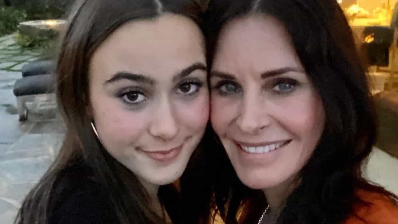 Courteney Cox e Coco Arquete Reproducao