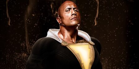 Dwayne Johnson como Adao Negro Divulgacao