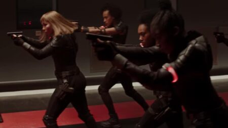 Viúva Negra | Espiãs do Quarto Vermelho vieram de todo o mundo Cena de Viúva Negra (Reprodução / Marvel)