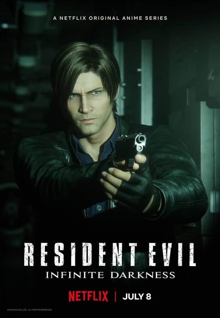 Leon em Resident Evil: No Escuro Absoluto (Divulgação / Netflix)