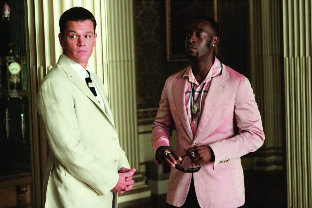 Matt Damon está pronto para fazer 14 Homens e um Segredo Matt Damon e Don Cheadle em cena de Doze Homens e Outro Segredo Reproducao