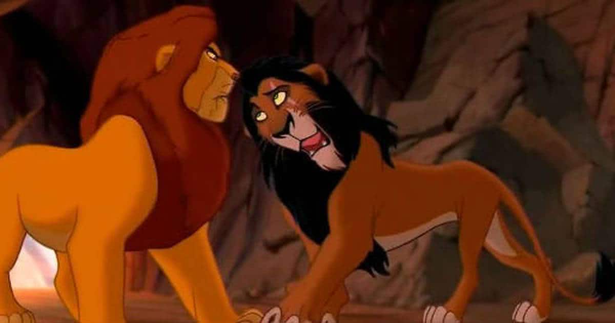 Mufasa e Scar em O Rei Leão (Reprodução)