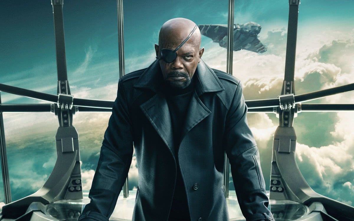 Nick Fury (Samuel L.Jackson) na Marvel (Reprodução)