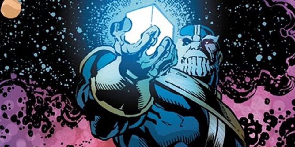 Thanos e o Cubo Cósmico nos Quadrinhos da Marvel (Reprodução)