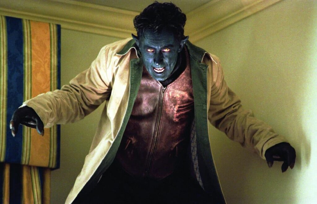 Allan Cumming como Noturno em X-Men 2 (Reprodução/ Fox)