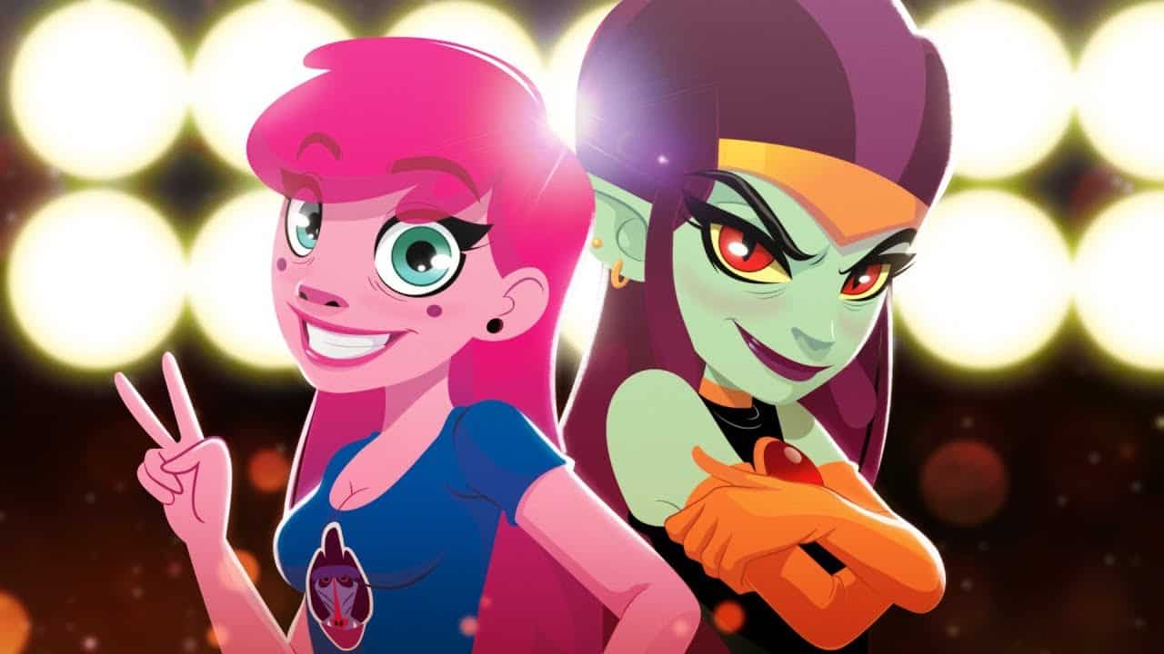 Personagens do Cartoon Network celebram Dia do Rock 3 Any Malu e Agatha em Any Malu Show (Reprodução / Cartoon Network)
