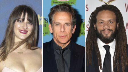 Destry Spielberg, Ben Stiller e Franklin Leonard (Divulgação)