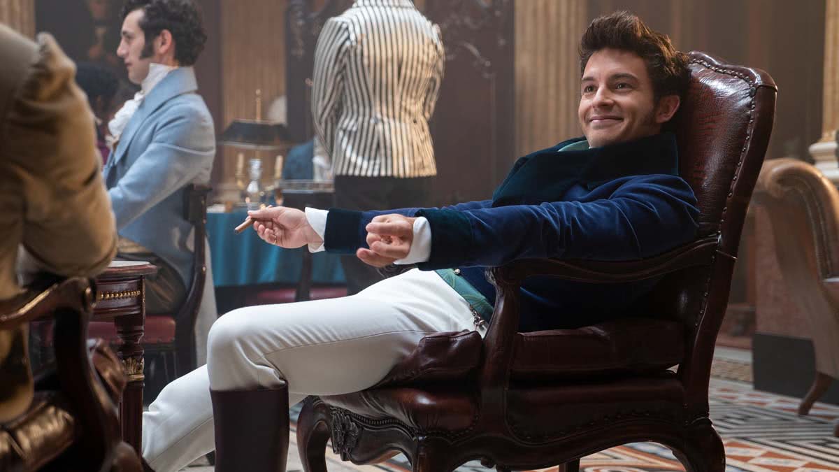 Bridgerton volta a ser gravada após casos de COVID 1 Anthony (Jonathan Bailey) em Bridgerton