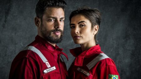 Caua Reymond e Maria Casadevall em Ilha de Ferro Divulgacao