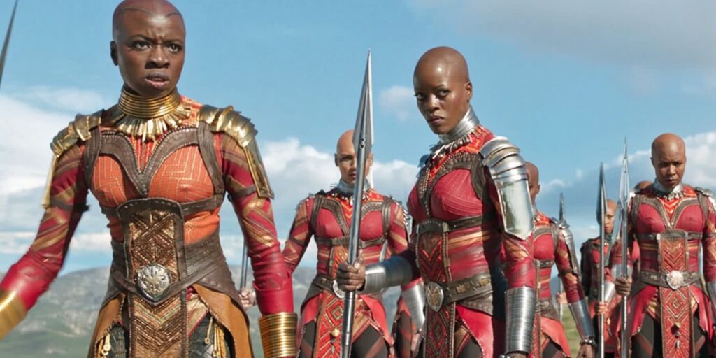 Dora Milaje em Pantera Negra (Reprodução)