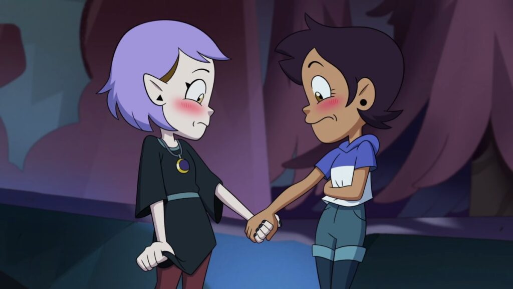 Luz e Emity estão finalmente juntas em A Casa da Coruja Amity e Luz em A Casa da Coruja (Reprodução / Disney)