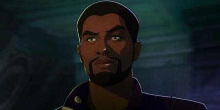 Chadwick Boseman como T'Challa em What If...? (Reprodução / Marvel)