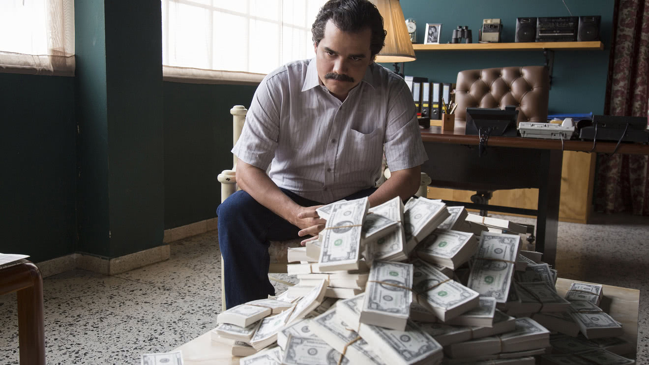 Wagner Moura como Pablo Escobar em Narcos (Divulgação / Netflix)