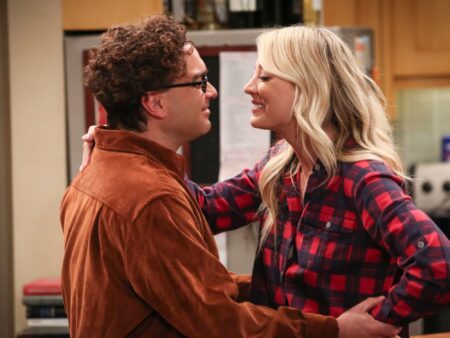Penny (Kaley Cuoco) e Leonard (Johnny Galecki) em The Big Bang Theory (Reprodução)