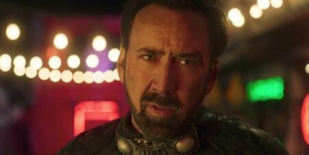 Nicolas Cage em Prisoners of the Ghostland (Reprodução)