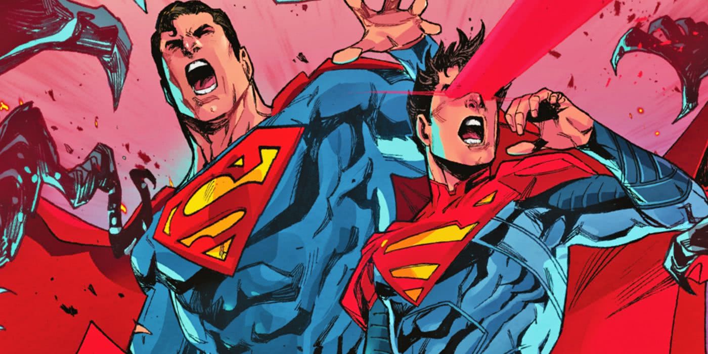Superman e Superboy nos quadrinhos da DC (Reprodução)