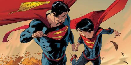 Superman e Superboy nos quadrinhos da DC (Reprodução)