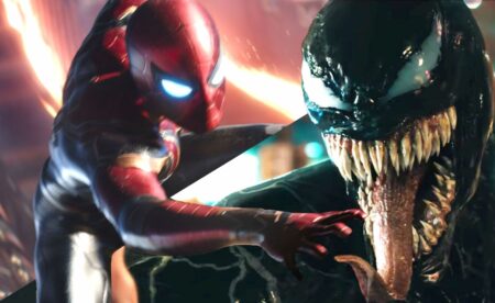 Montagem de Homem-Aranha e Venom (