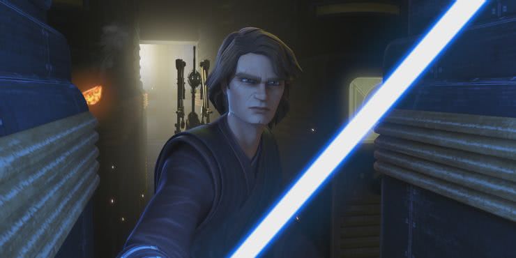 Conheça os personagens principais de The Clone Wars 9 Anakin Skywalker em The Clone Wars (Reprodução)