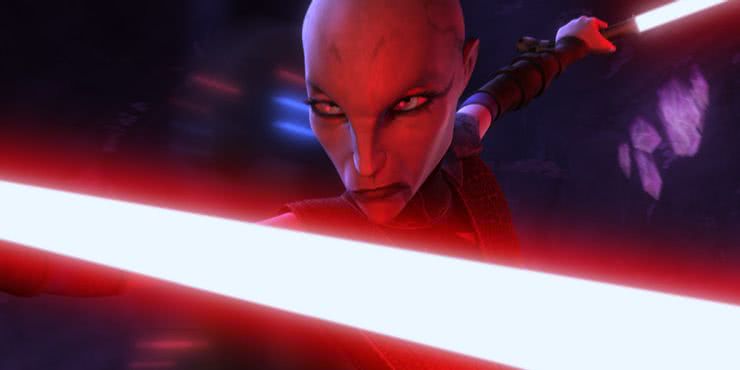 Conheça os personagens principais de The Clone Wars 4 Asajj Ventress em The Clone Wars (Reprodução)