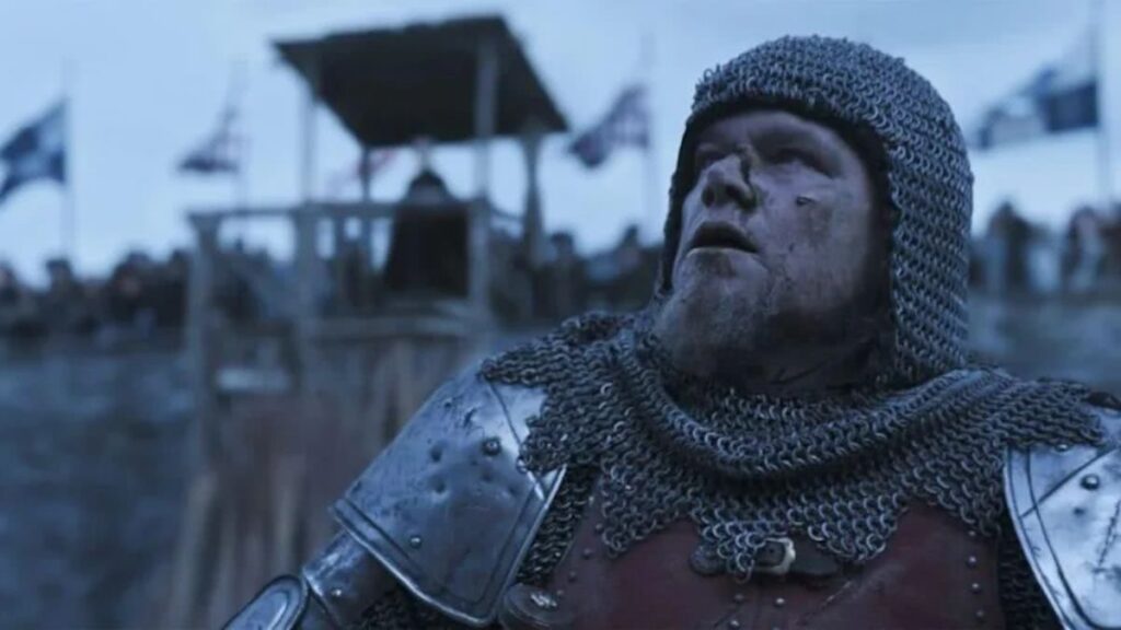 Ben Affleck fala sobre a produção de O Último Duelo de Ridley Scott Matt Damon como Jean de Carrouges em O Último Duelo (Reprodução)