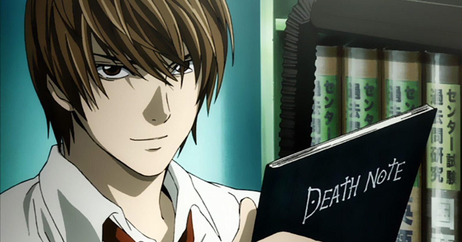 Criadores de Stranger Things vão produzir série live-action de Death Note Ligth Yagami em Death Note (Reprodução)