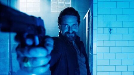 Gerard Butler atira de verdade em ator durante filmagem de CopShop Gerard Butler copshop epipoca1