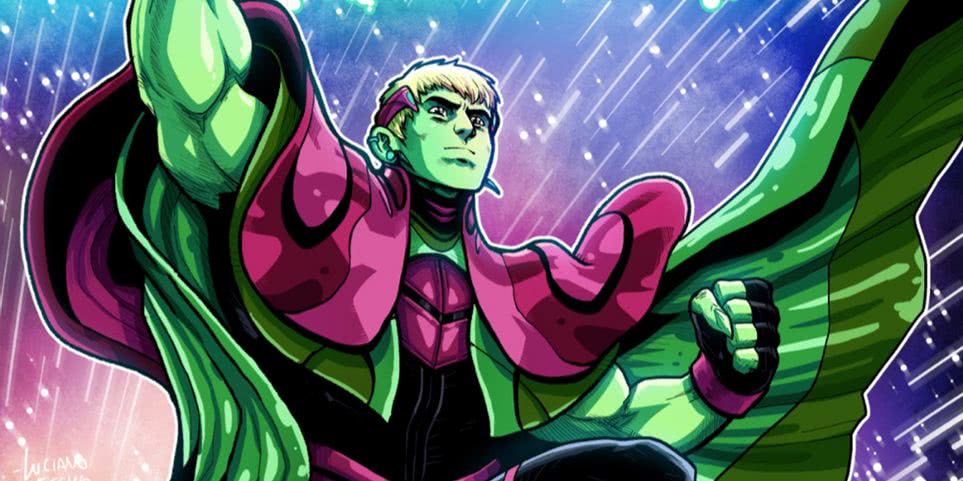 Quem são os Jovens Vingadores nos quadrinhos? Conheça-os! 8 Hulkling nos quadrinhos (Reprodução)