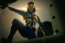 Peggy Carter como Capitã Grã Bretanha em What If... (Reprodução)