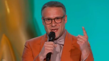 Departamento de Saúde americano rebate crítica de Seth Rogen sobre Covid no Emmy Seth Rogen faz discurso durante o Emmy