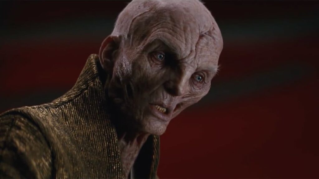 Star Wars | Andy Serkis revela reação ao saber do destino de Snoke Líder Supremo Snoke em Star Wars (Reprodução / LucasFilm)