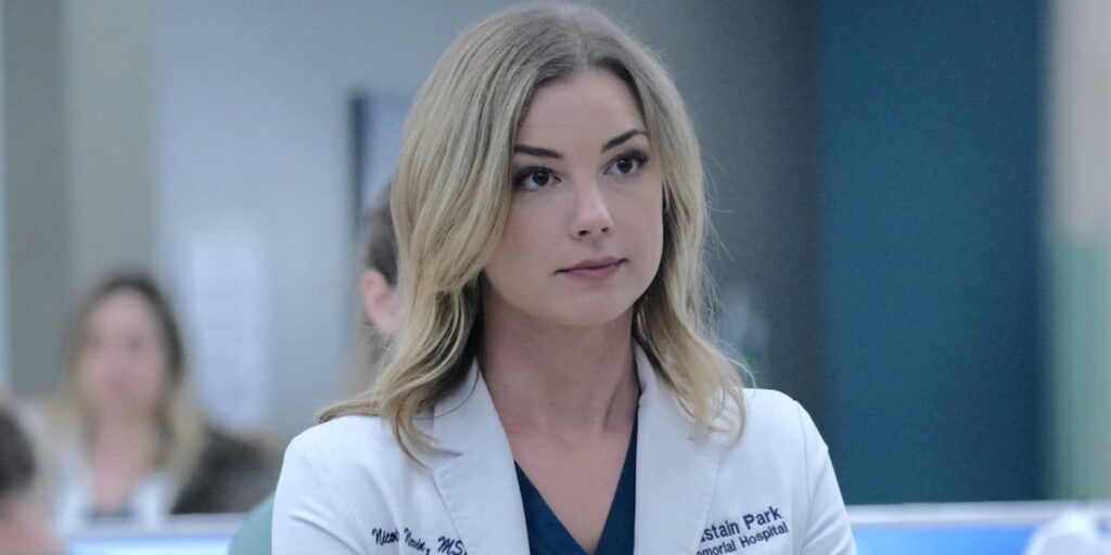 Emily VanCamp quebra o silêncio sobre sua saída de The Resident emily vancamp the resident nic nevin