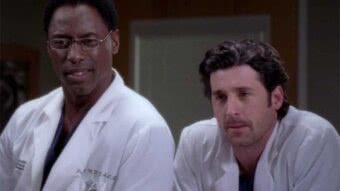 Isaiah Washington e Patrick Dempsey em Grey's Anatomy (Reprodução)