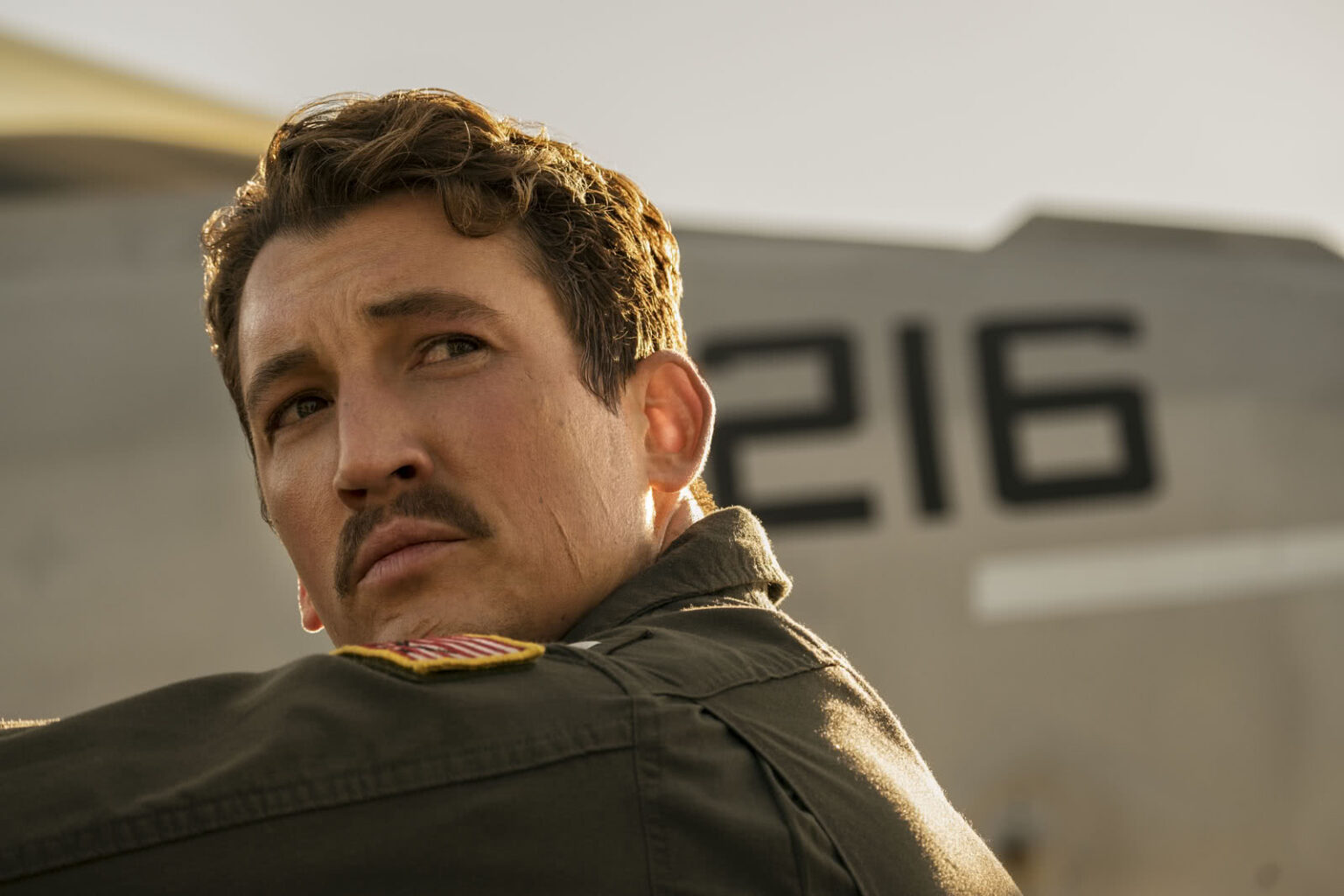 Miles Teller em Top Gun: Maverick (Reprodução)
