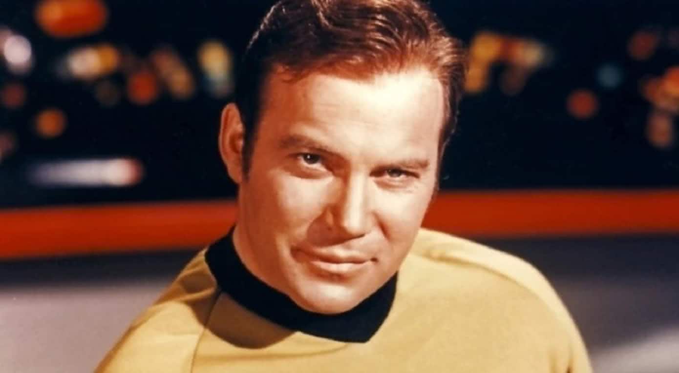 William Shatner como Capitão Kirk em Star Trek (Reprodução)