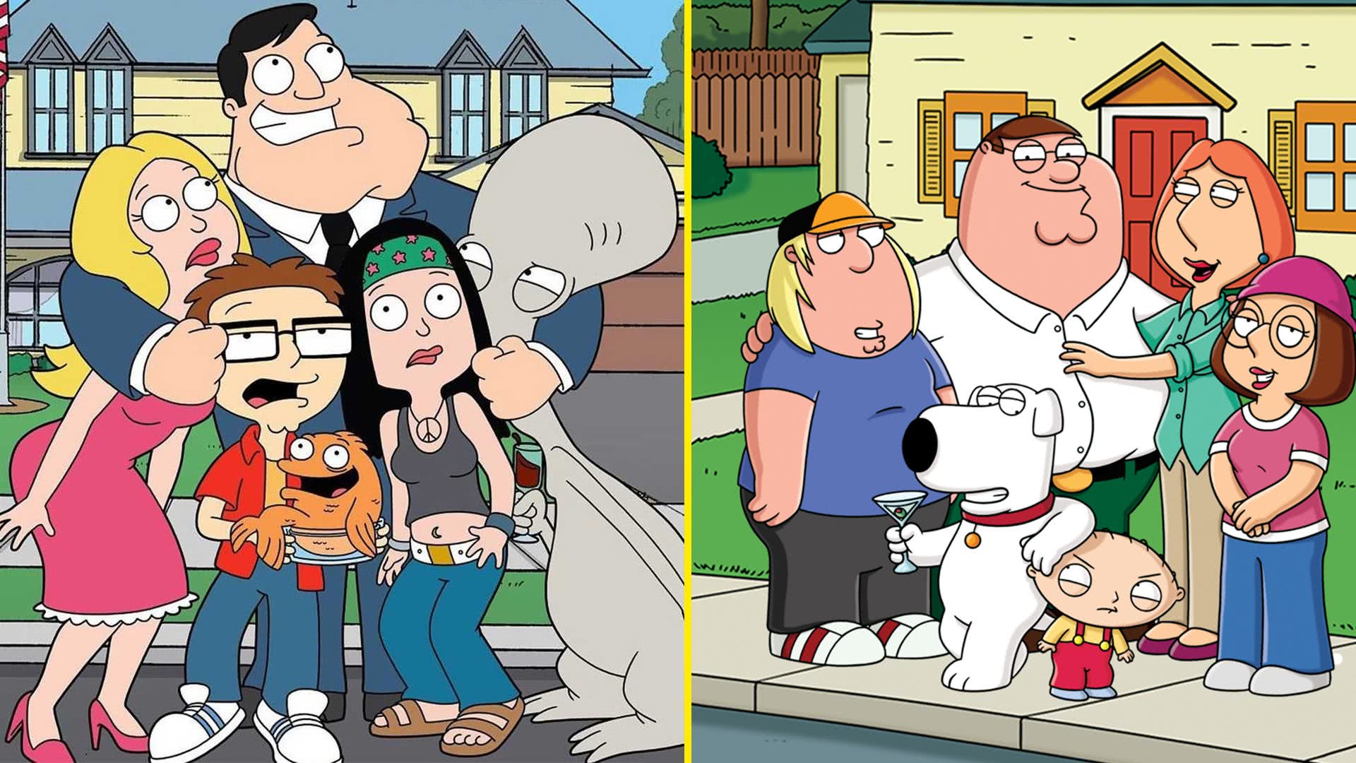 American Dad e Family Guy (Montagem Reprodução)