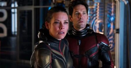 Fãs reagem de forma hilária ao logo bizarro de Homem-Formiga 3 Evangeline Lilly e Paul Rudd em Homem-Formiga e a Vespa (Reprodução / Marvel)