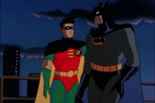 Batman e Robin em Batman The Animated Series (Reprodução)