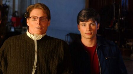 Christopher Reeve e Tom Welling (Reprodução)