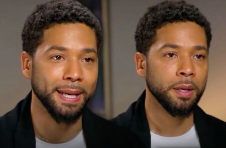 Jussie Smollett apareceu chorando em entrevista apos ser indiciado
