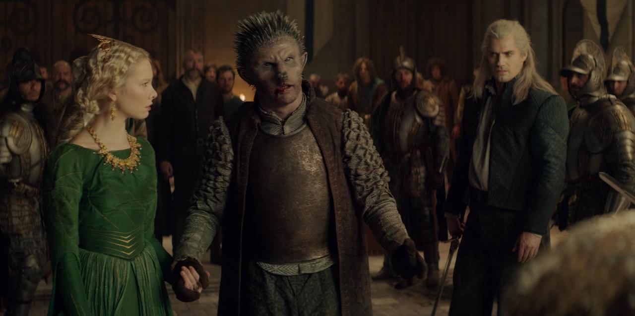 Bart Edwards interpreta Duny na primeira temporada de The Witcher (Reprodução/Netflix)