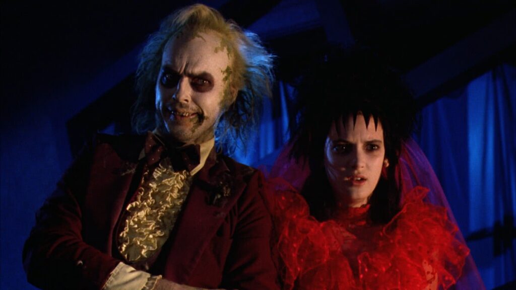 Michael Keaton e Winona Rider em Os Fantasmas se Divertem (Reprodução)