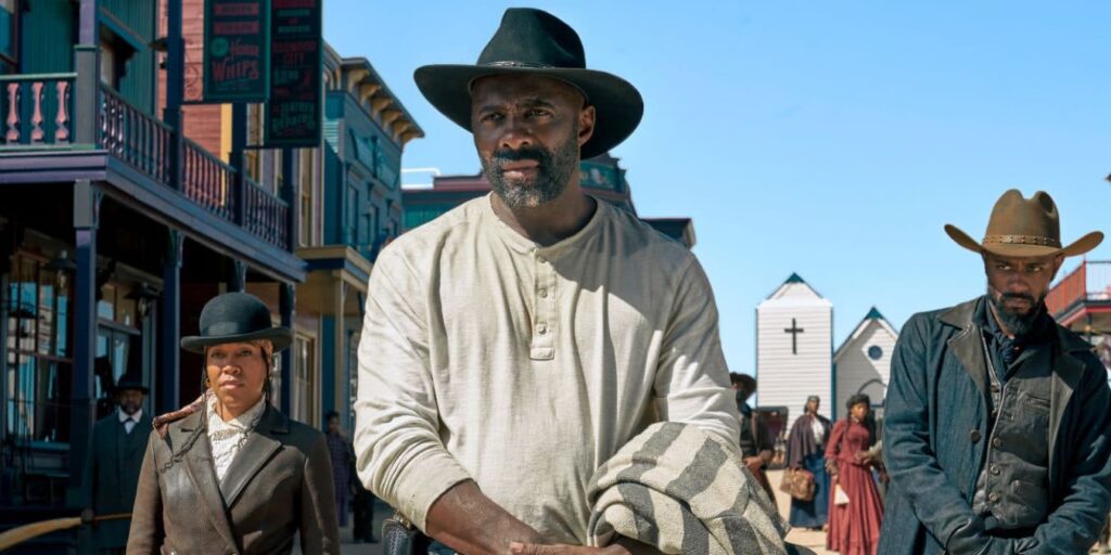 Vingança & Castigo | Idris Elba e Regina King revelam motivo que os fez protagonistas Cena de The Harder They Fall (Reprodução / Netflix)