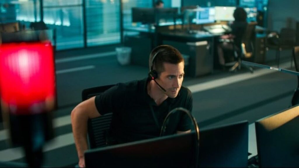 Jake Gyllenhaal em O Culpado (Reprodução / Netflix)