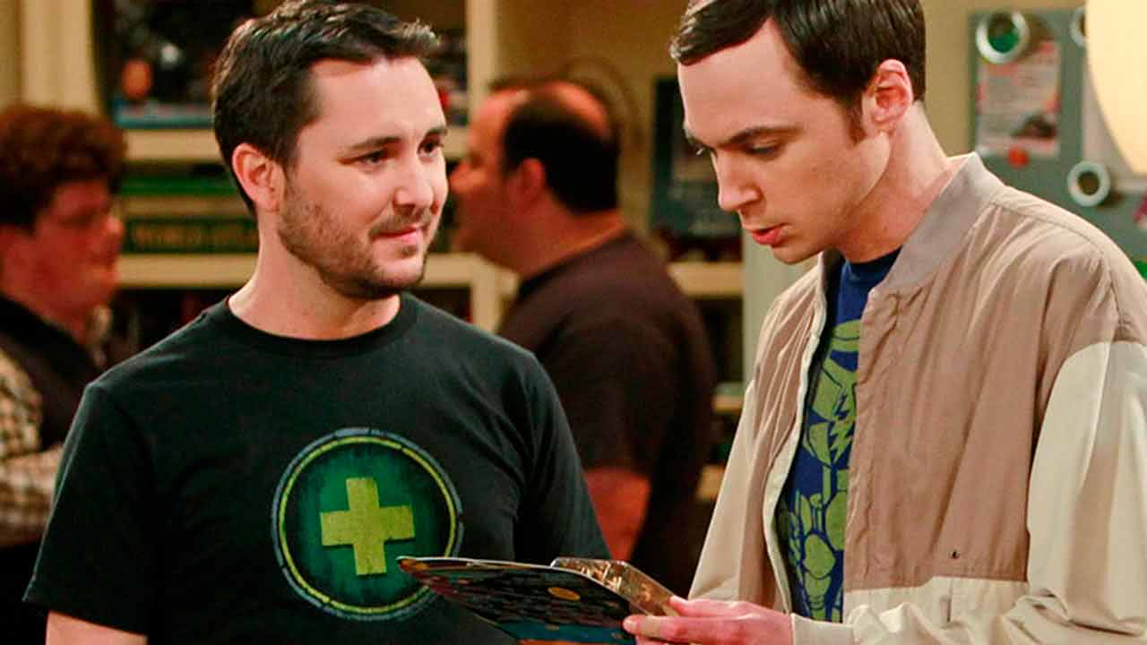 Sheldon Cooper (Jim Parsons) e Wil Wheaton (Wil Wheaton) em The Big Bang Theory (Reprodução)